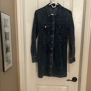 Versona acid wash S Blue Denim Dress